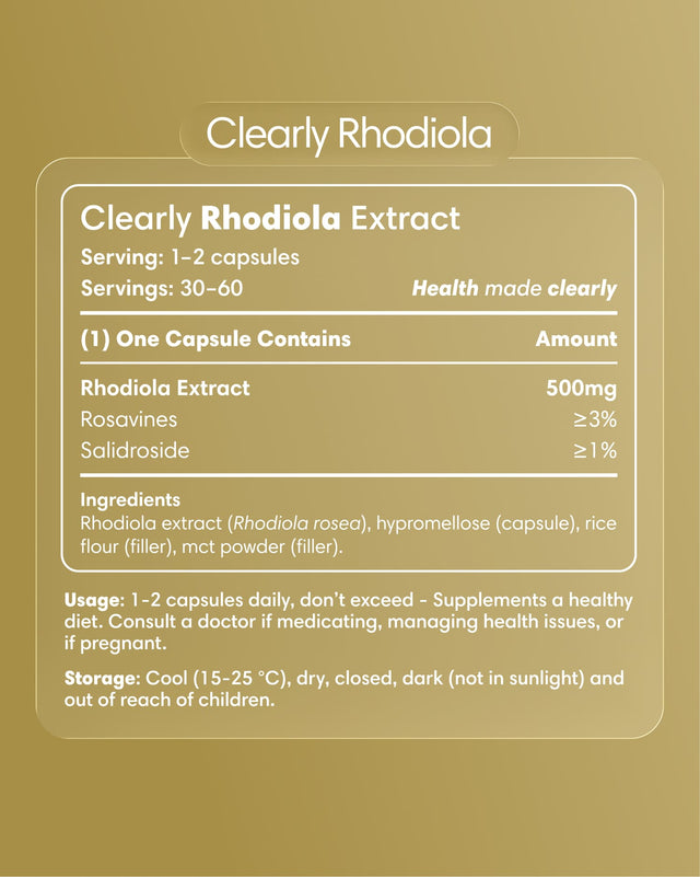  Clearly - Rhodiola